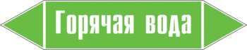 Маркировка трубопровода "горячая вода" (пленка, 126х26 мм) - Маркировка трубопроводов - Маркировки трубопроводов "ВОДА" - ohrana.inoy.org